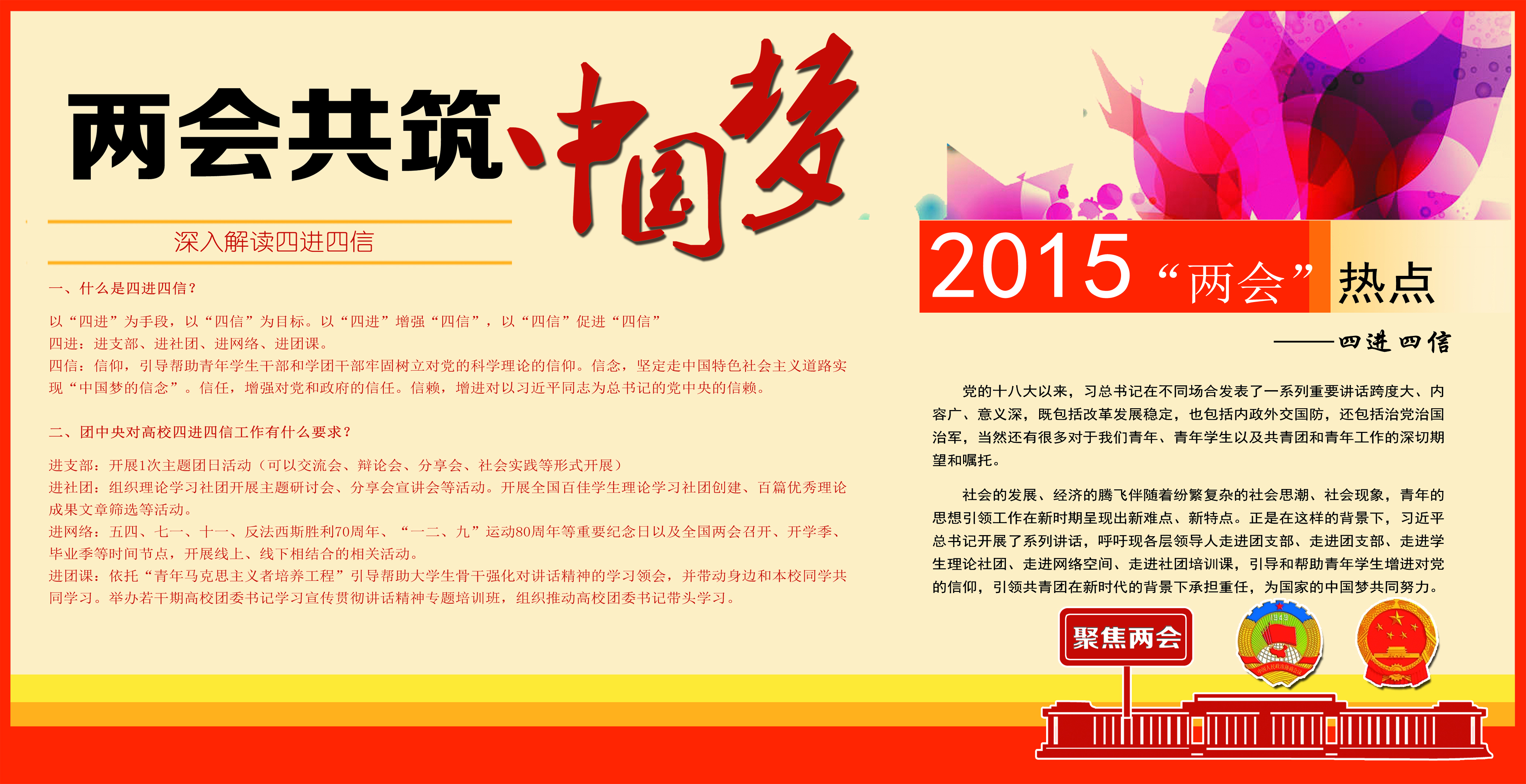 两会热点传单正面 伟德国际1946